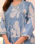 Floral Drift Handcrafted Cotton Suit Set