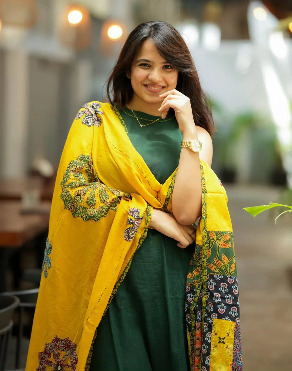 Green Color Kurta Set