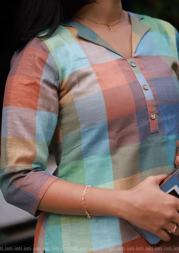 Boho Blocks Top and Pant Set