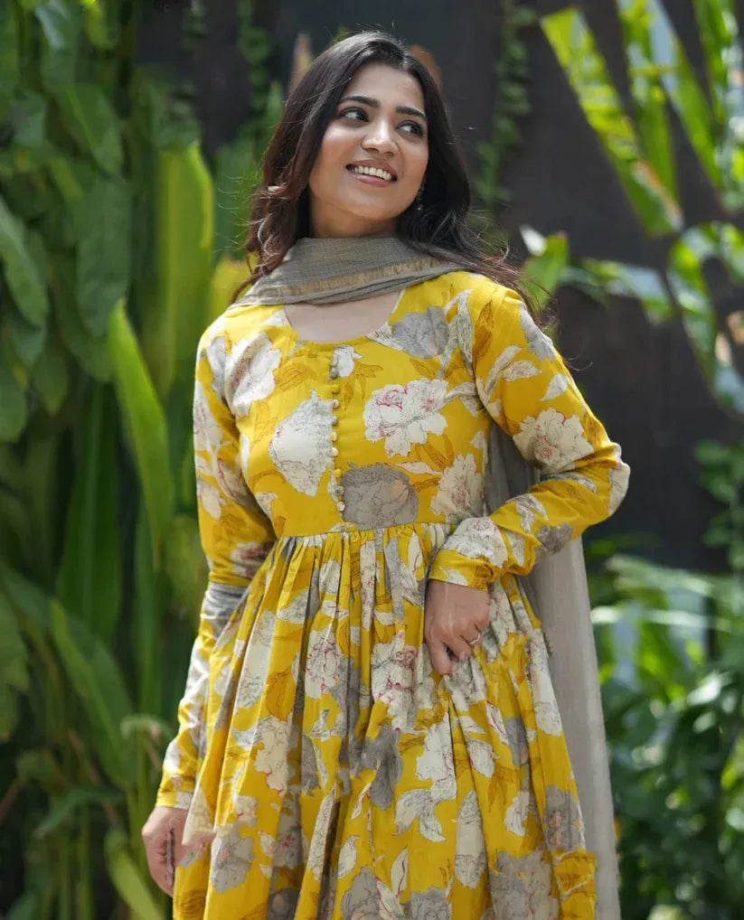 Golden Radiance Viscose Suit Set