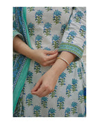 Mint Bloom Viscose Delight Suit