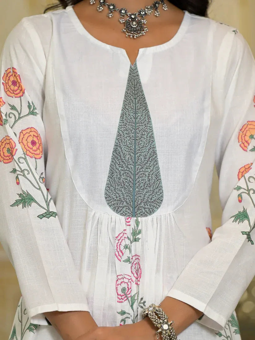 Ivory Garden Viscose Suit Set