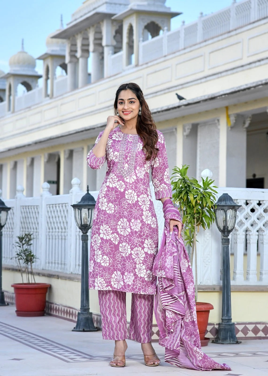 Aafreen Cotton Straight Suit Set