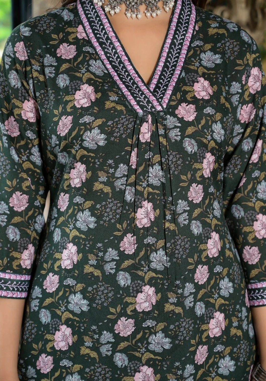 Midnight Garden Pure Viscose Suit Set