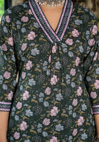 Midnight Garden Pure Viscose Suit Set