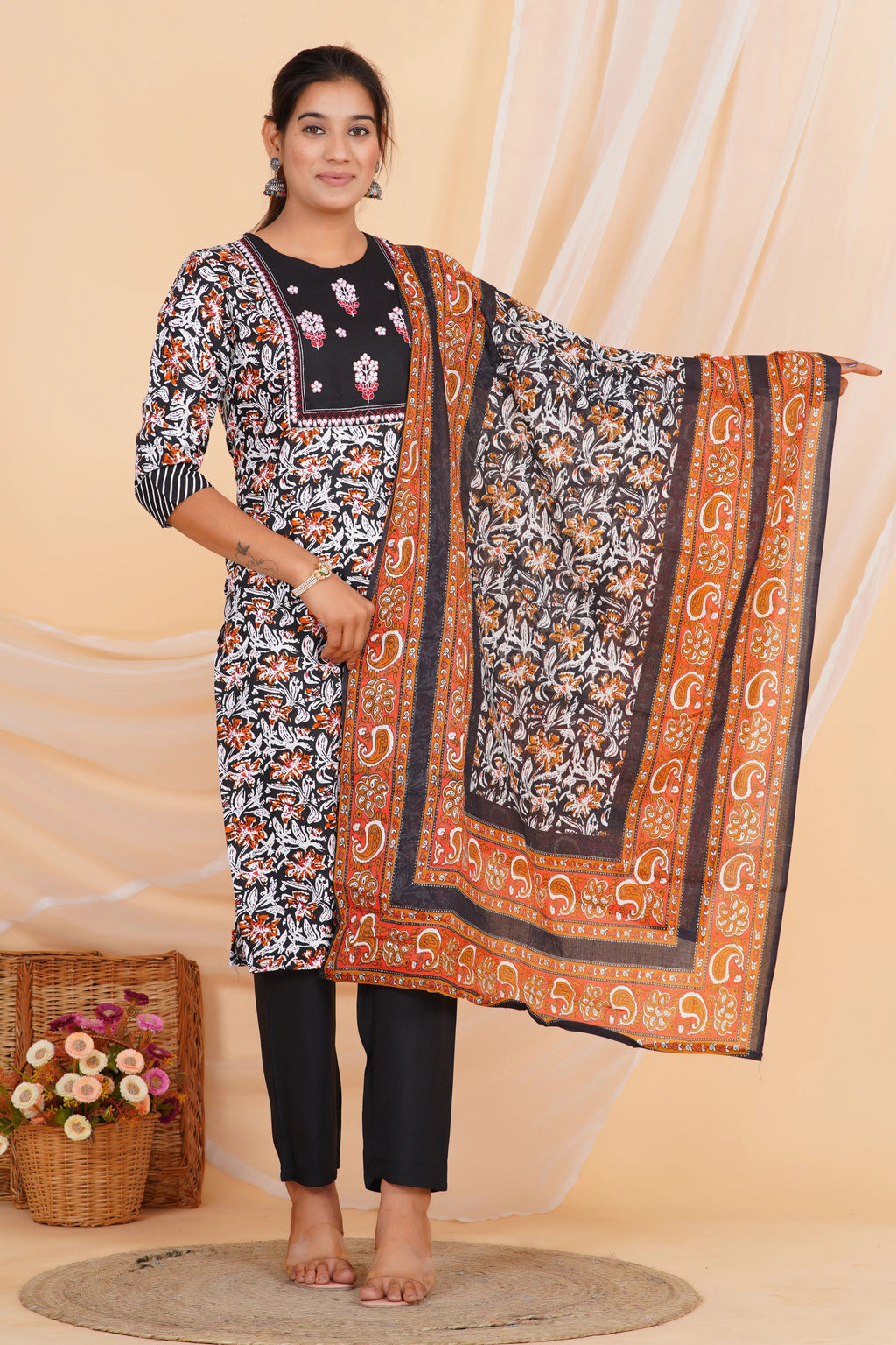 Dusk Garden Viscose Rayon Set