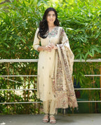 The Soft Breathable Khadi Silk Suit Set