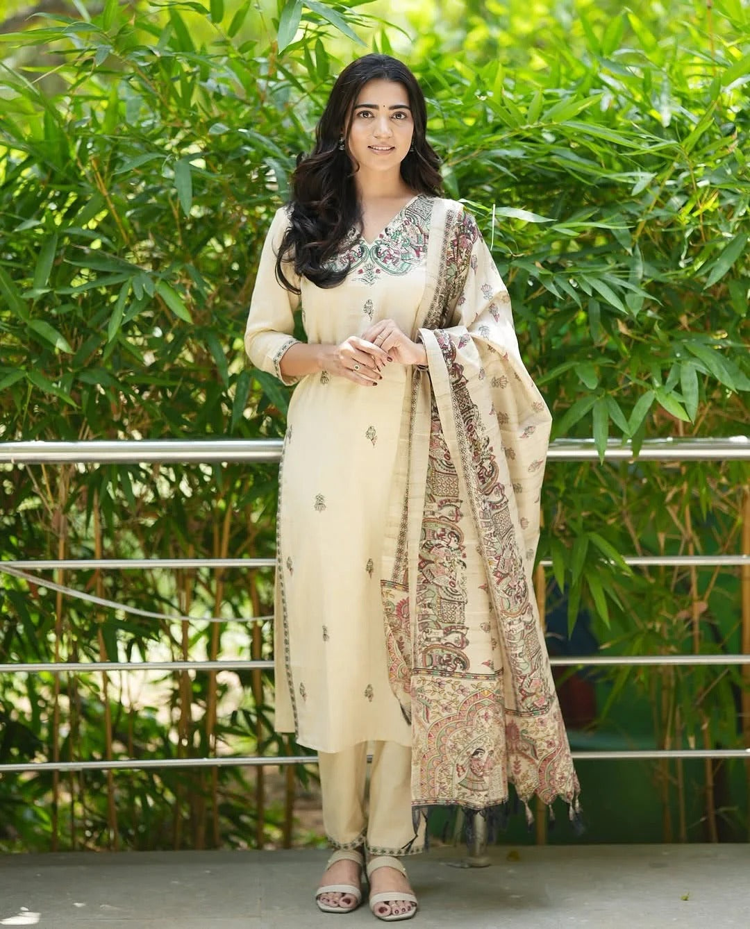 The Soft Breathable Khadi Silk Suit Set