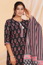 Blossom Noir Viscose Rayon Set