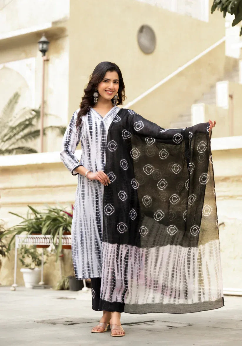 Twilight Haze Viscose Kurta Set