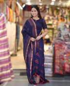 Handwoven Royal Blue Kurta Set