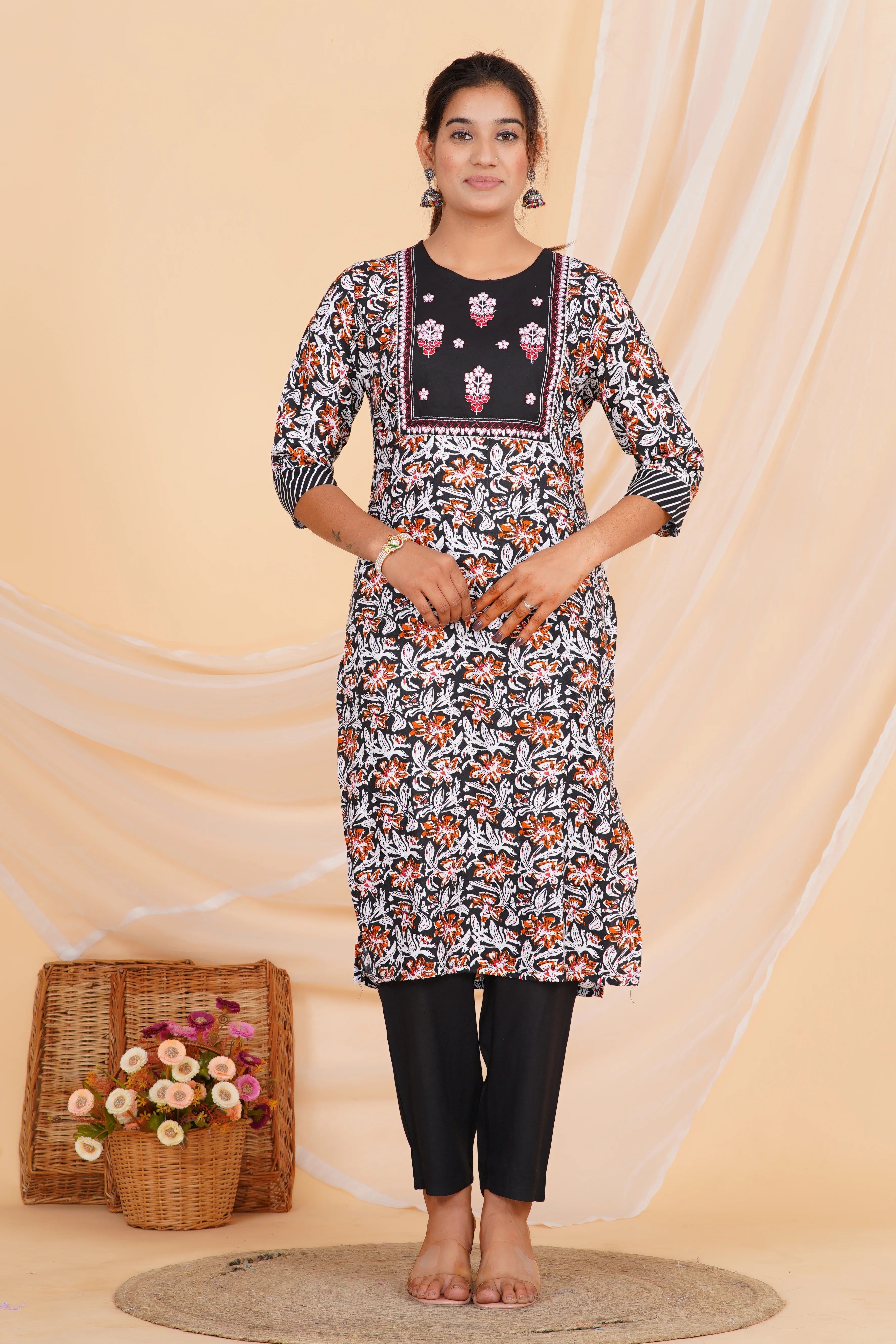 Dusk Garden Viscose Rayon Set