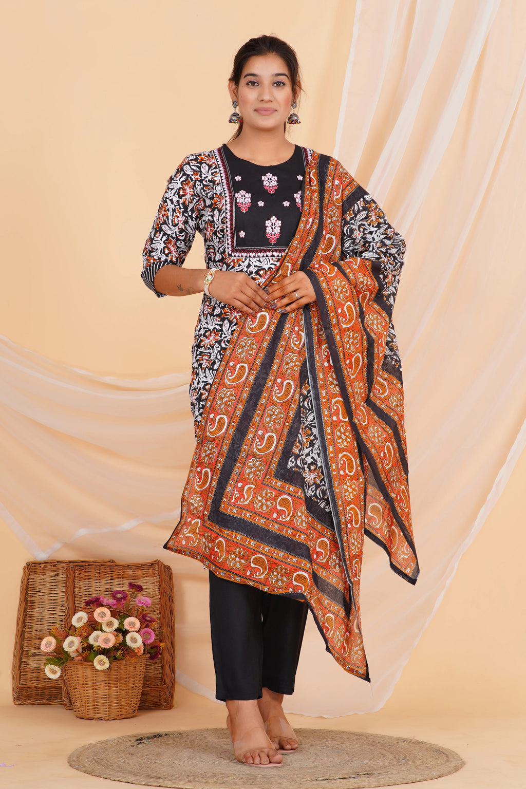 Dusk Garden Viscose Rayon Set