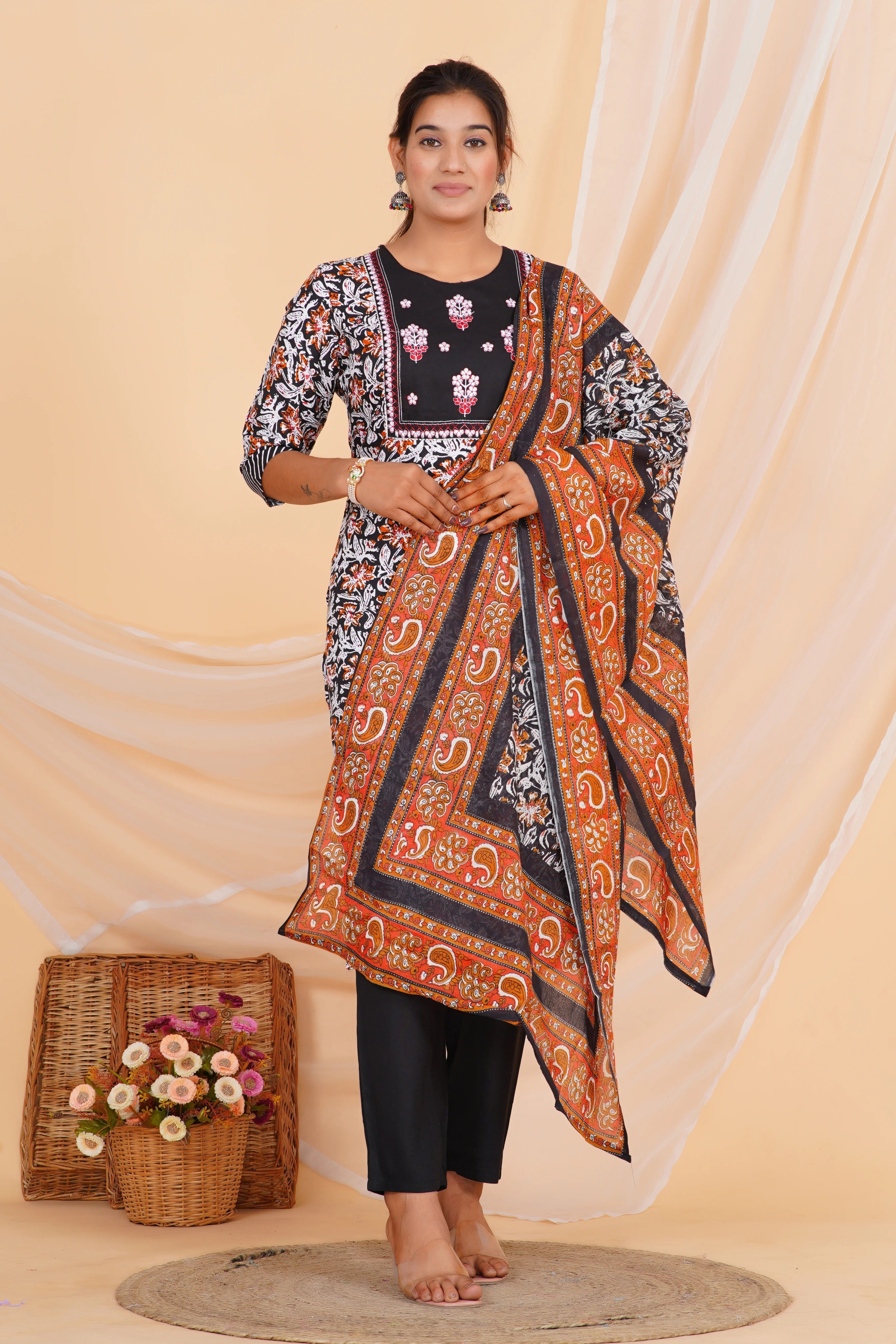 Dusk Garden Viscose Rayon Set