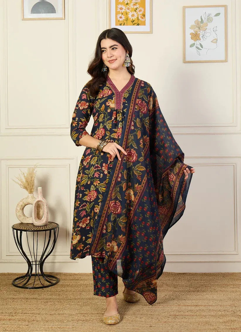 Evening Petals Viscose Delight Set