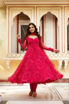 Beautiful Dhani Red Suit Set
