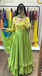 Nitya  Yellow & Green