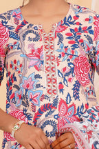 Blush Bloom Viscose Rayon Suit Set