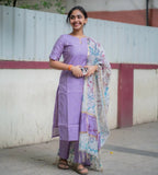 Raw Silk Co Ords With Kalamkari Dupatta