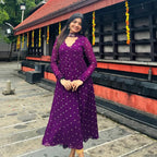 Viscose Georgette With Golden Butti