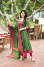 Shrungar Pure Cotton Temple Anarkali