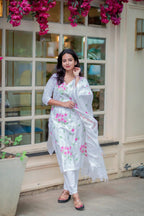 Grace in Every Thread  This white cotton kurta set