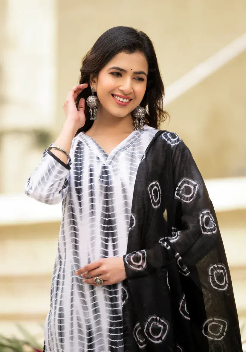 Twilight Haze Viscose Kurta Set