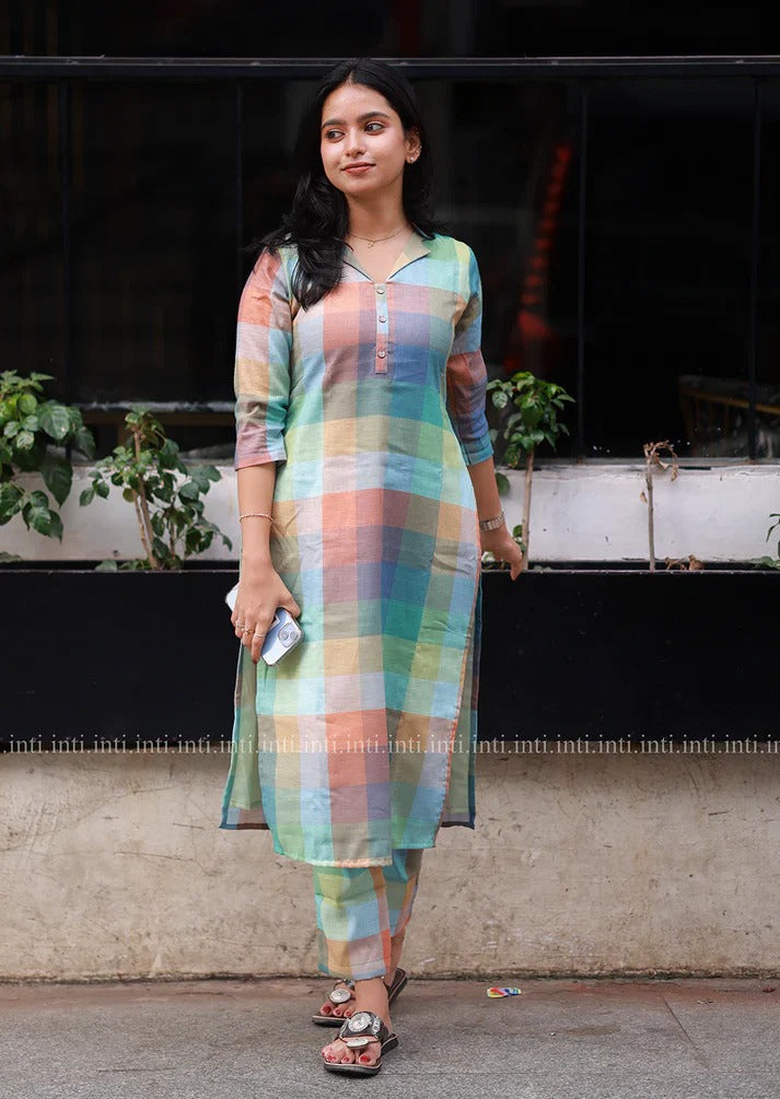 Boho Blocks Top and Pant Set