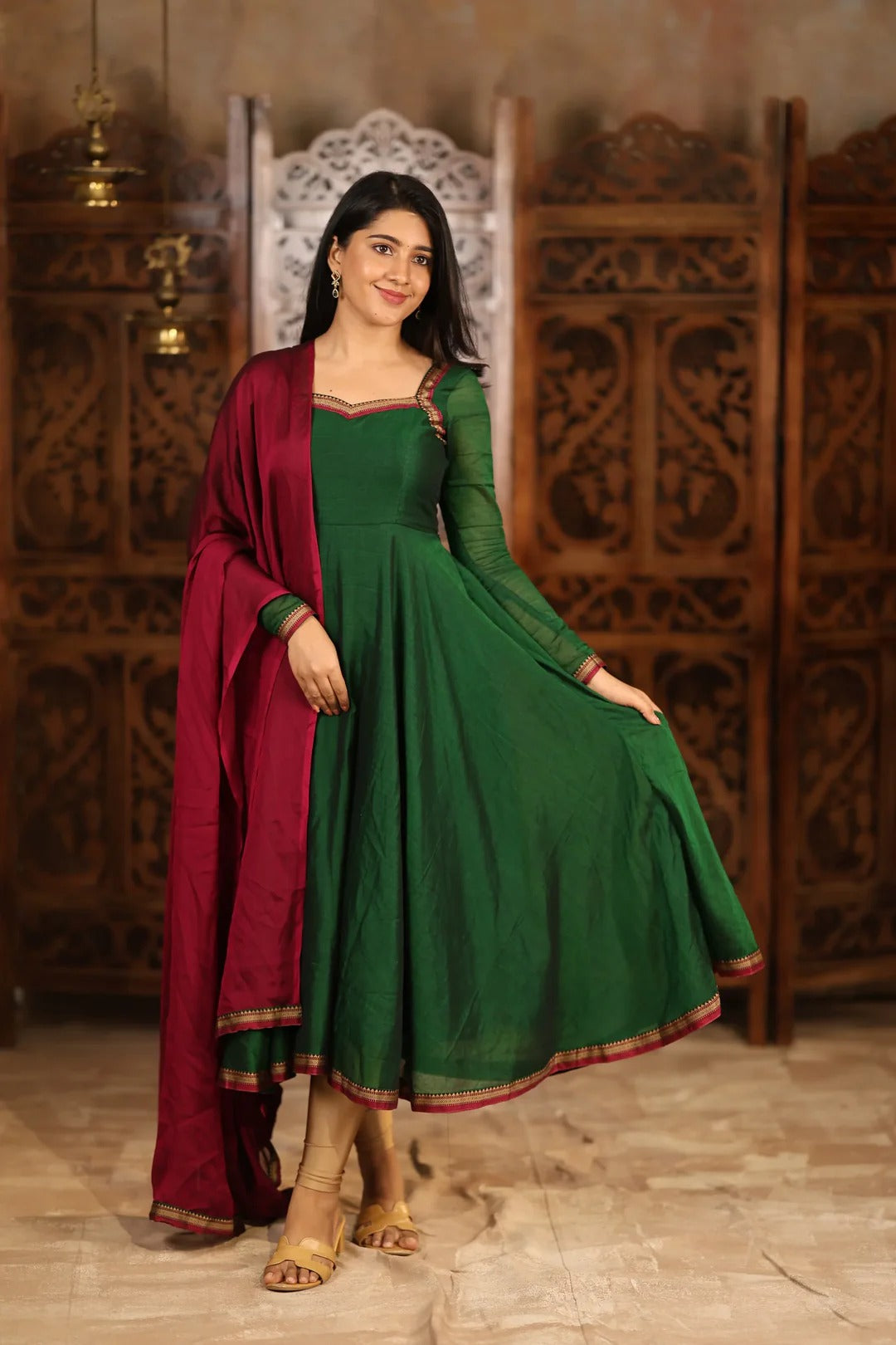 Thendral Pure Cotton Anarkali