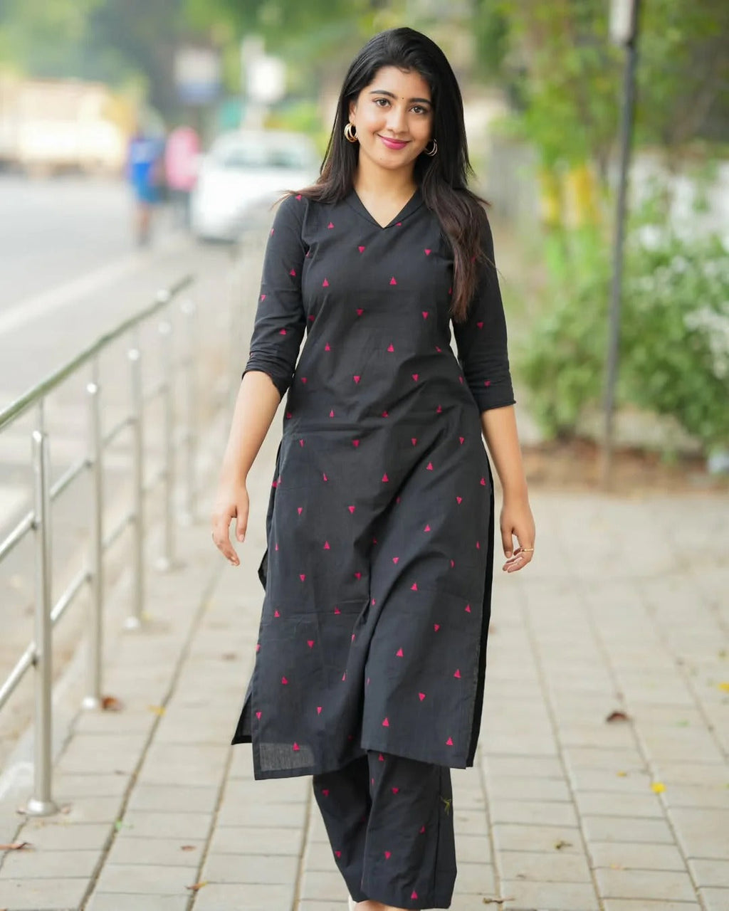 Pure Cotton Ensemble Designed For All-Day Comfort And Style