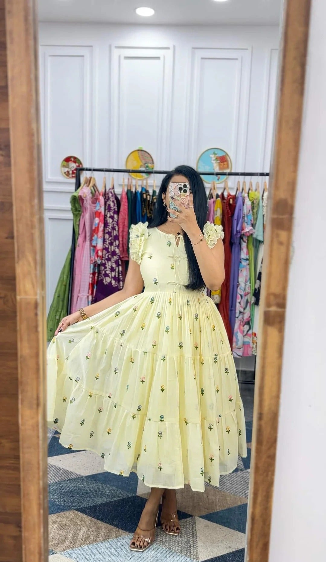 Phool (Mul Chanderi-Butter Yellow)