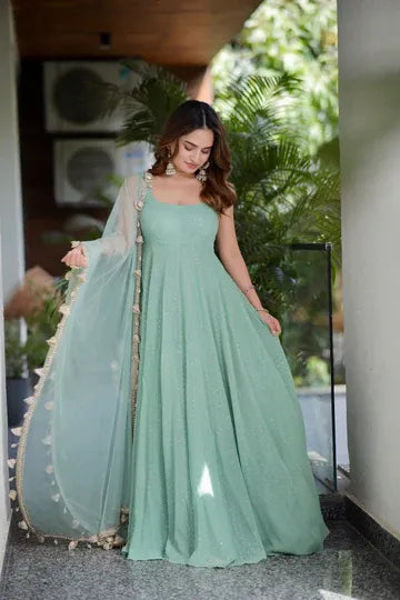 Dolly Mint Green Anarkali