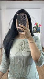 Gray KnotWork Co-Ord Set