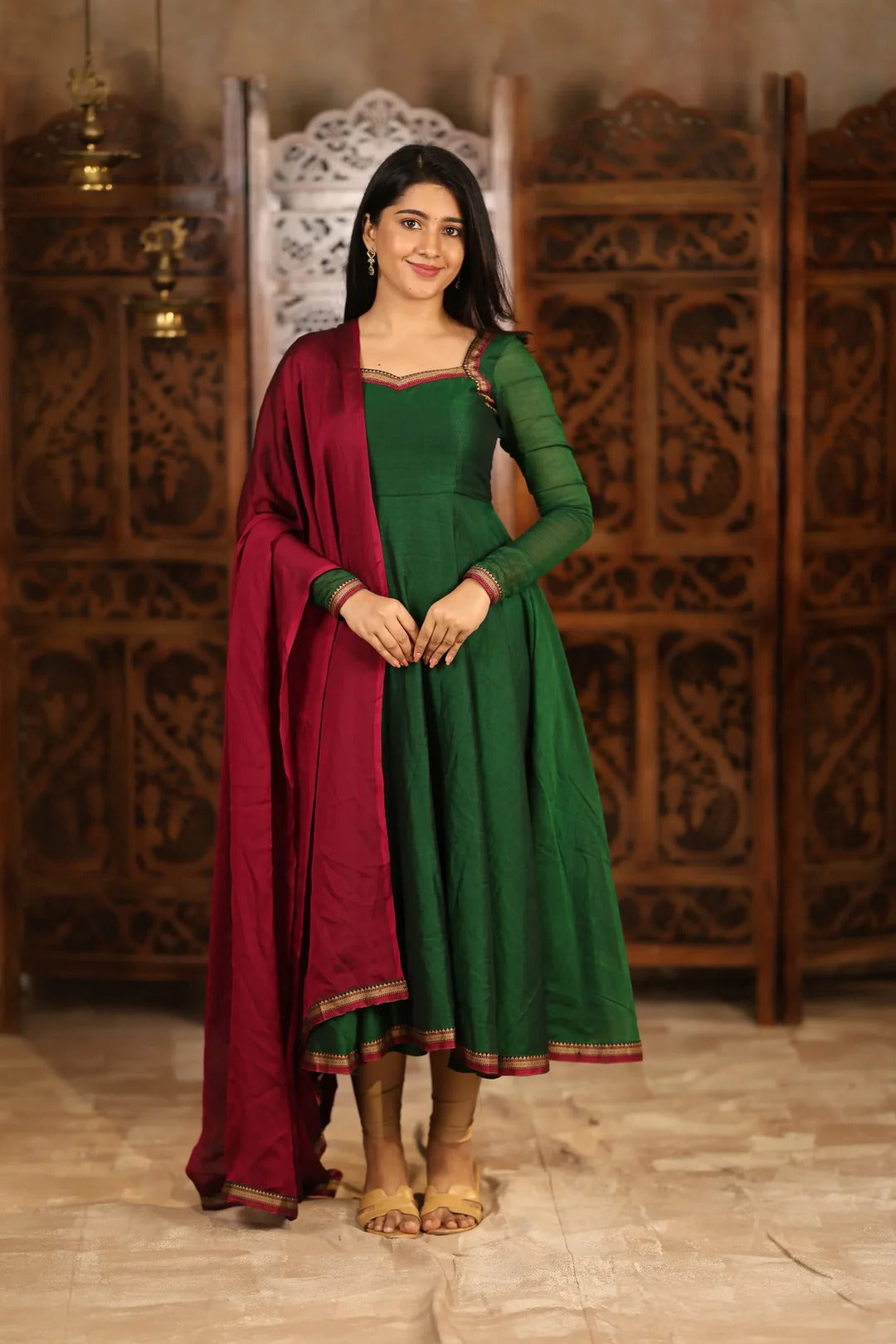 Thendral Pure Cotton Anarkali