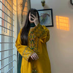 Cananry Mustard Embroidered 3PC