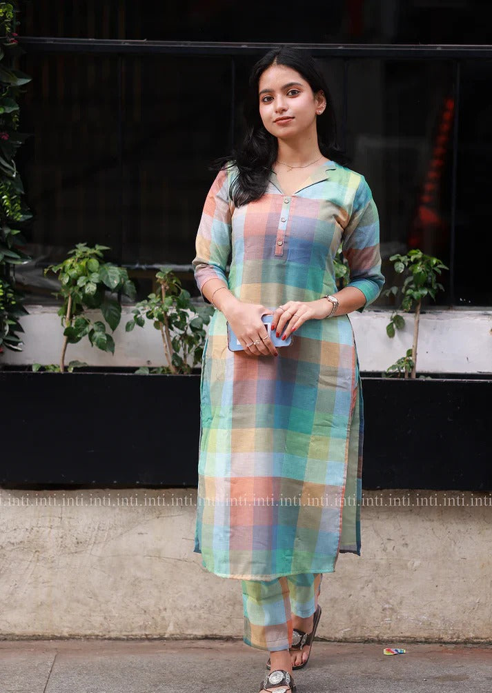 Boho Blocks Top and Pant Set