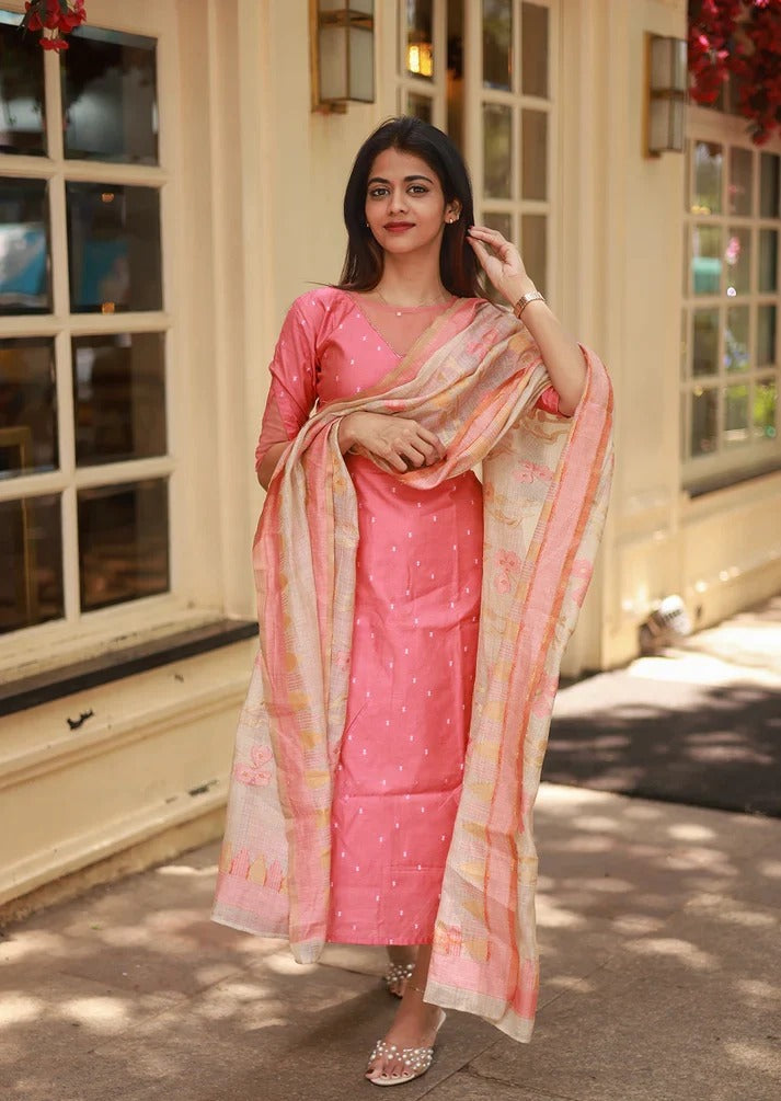 Pastel Poise Top & Dupatta Set