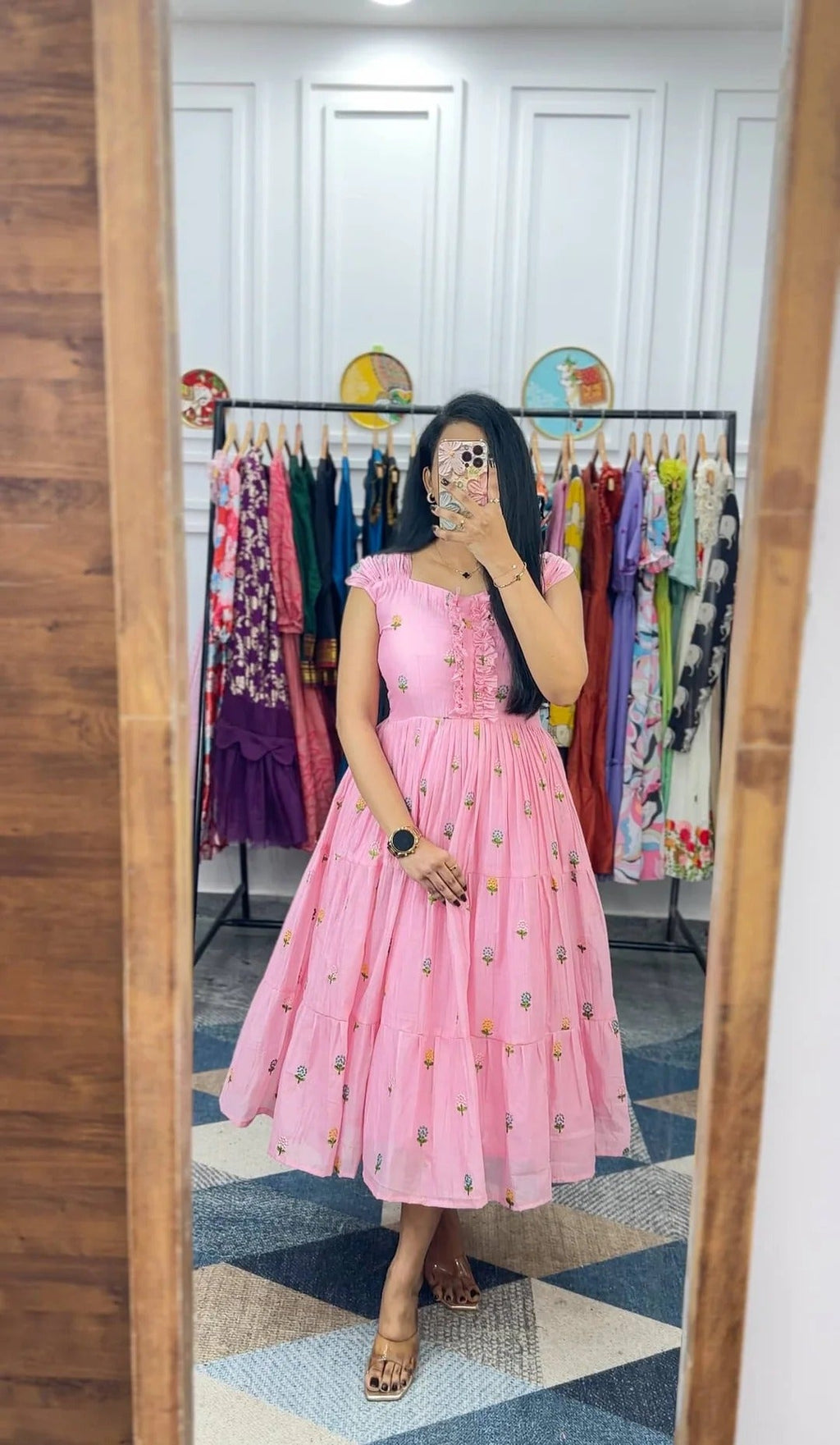 Phool (Mul Chanderi-Pink)