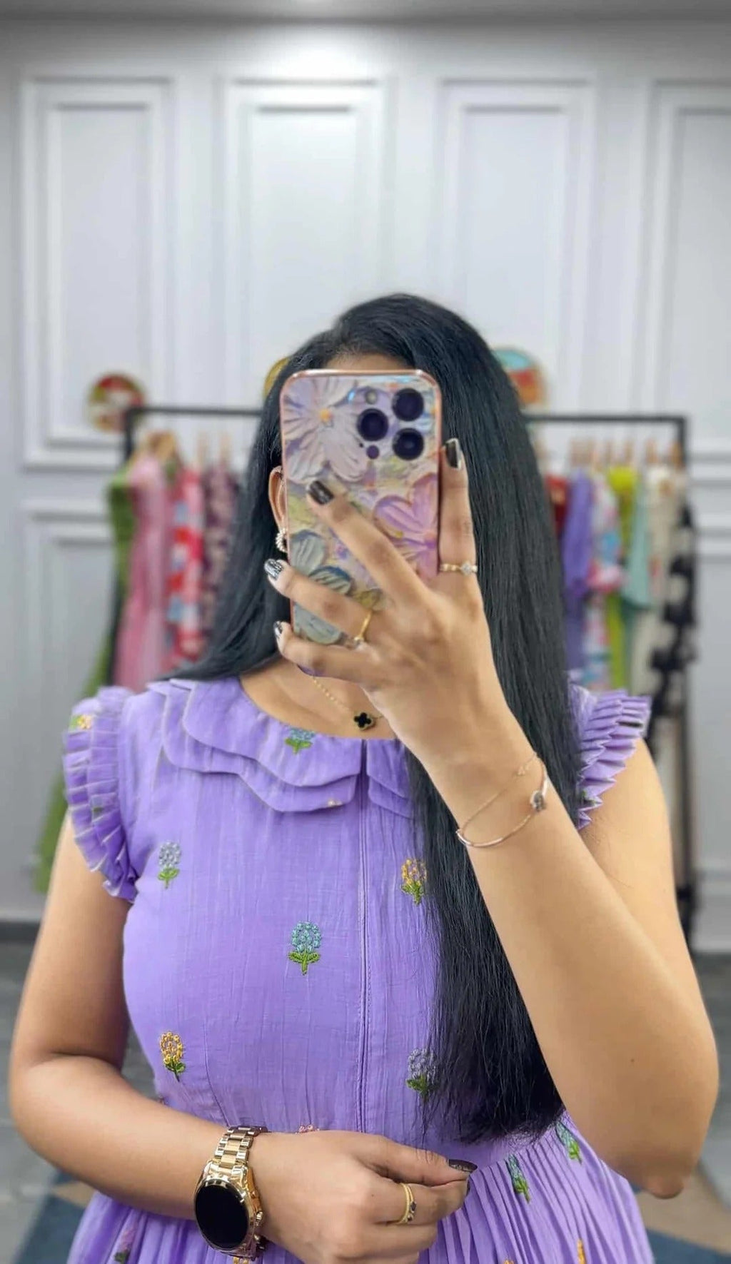 Phool (Mul Chanderi-Lavender)