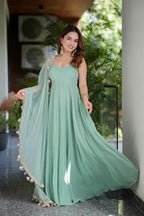 Dolly Mint Green Anarkali