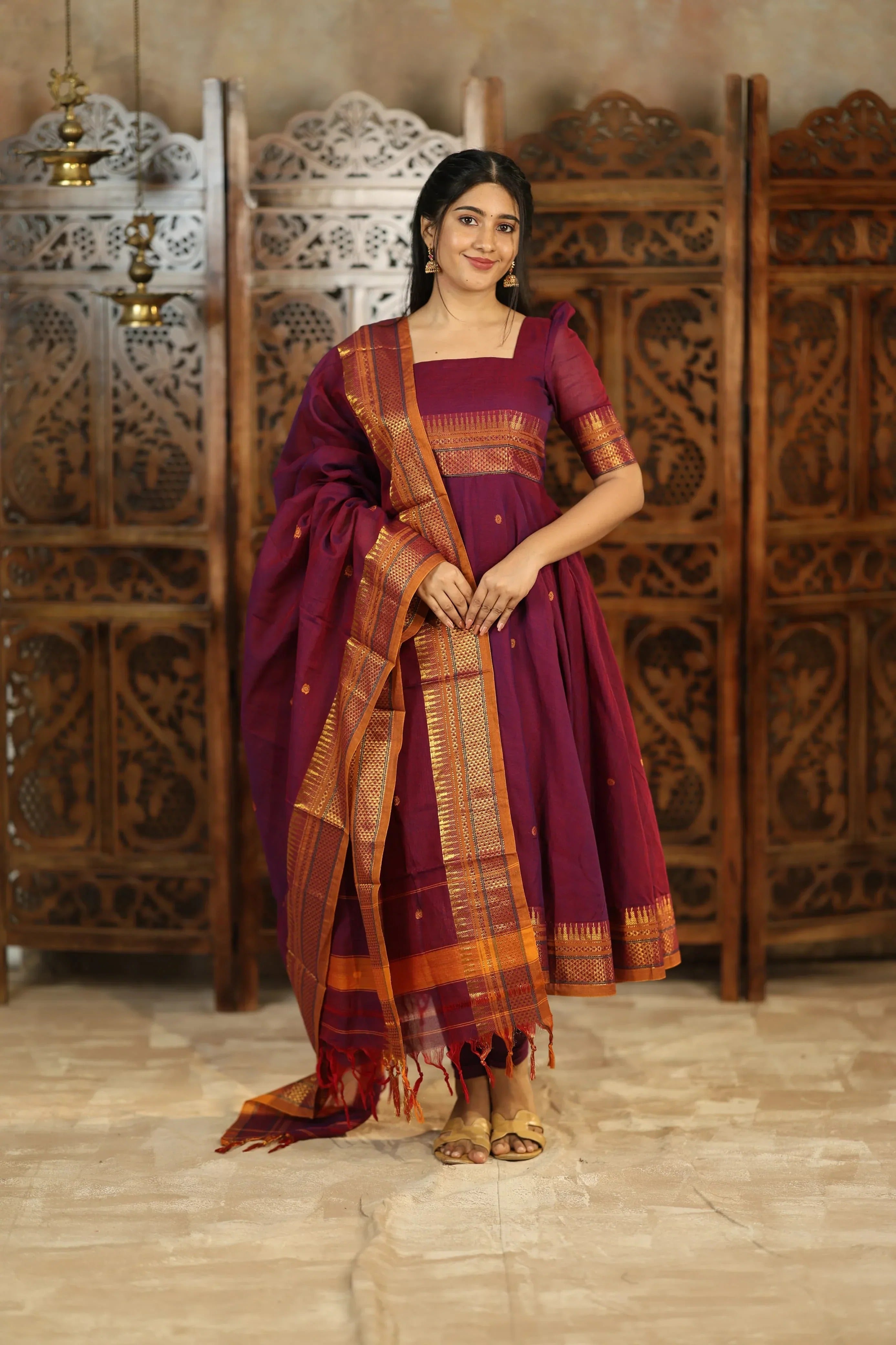 Yamuna Pure Cotton Anarkali
