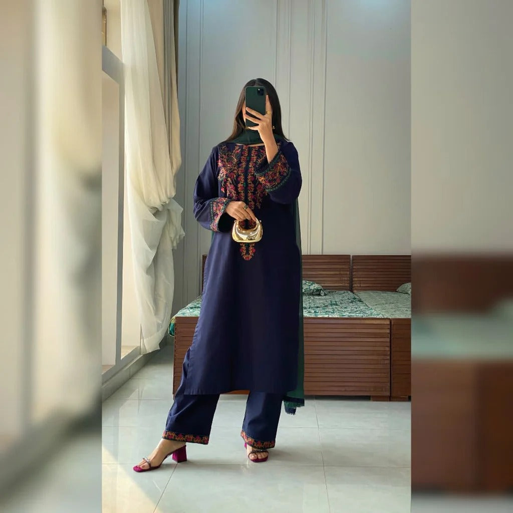 Royal Navy Embroidered 3PC