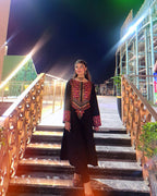 Black Cambric Embroidered 2PC