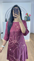 Maroon KnotWork Co-Ord Set