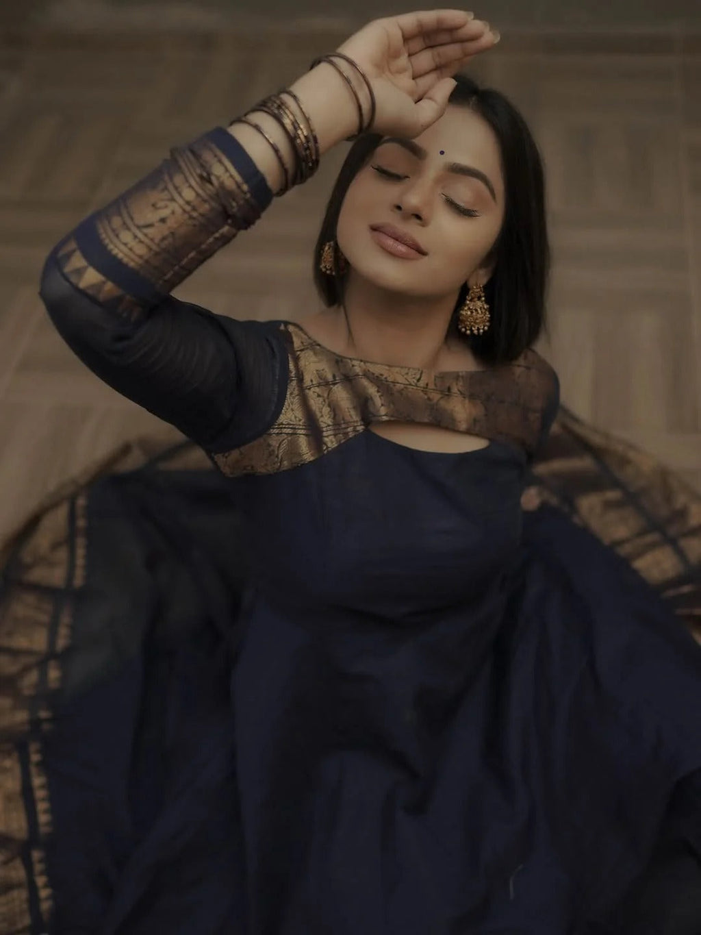 Signature Kanchi Cotton Anarkali & Dupatta