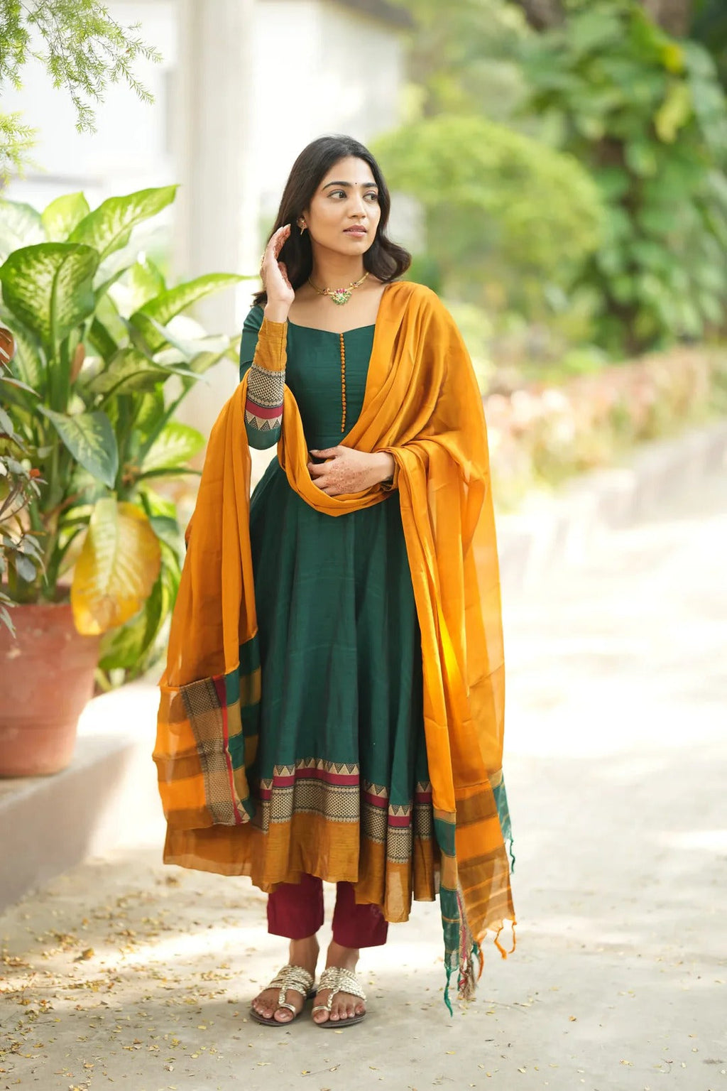 Shrungar Pure Handloom Anarkali