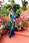 Multi Color Party Wear Printed Satin Saree SY 5327