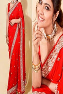 Red Color One Piece Online Saree SY 5216