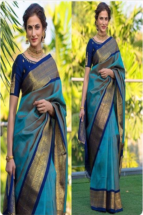 Good Looking Color Party Wear Jacquard Saree SY 5320