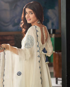 White Color Beautiful Designer Party Wear Gown
